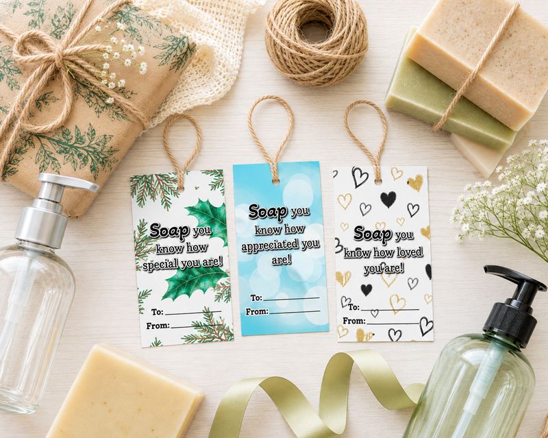​Soap You Know How Special, Loved, Appreciated You Are! Printable Gift Tags