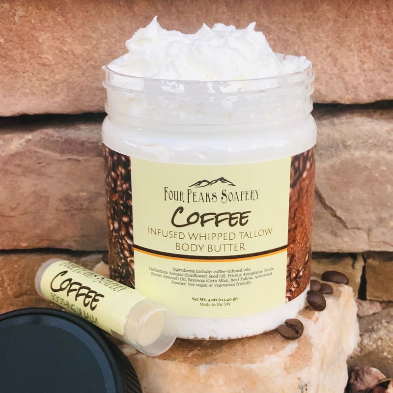 Coffee-Infused Whipped Tallow Body Butter