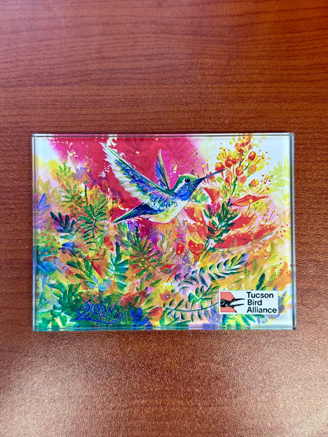 Glass Magnet by Susan E. Libby