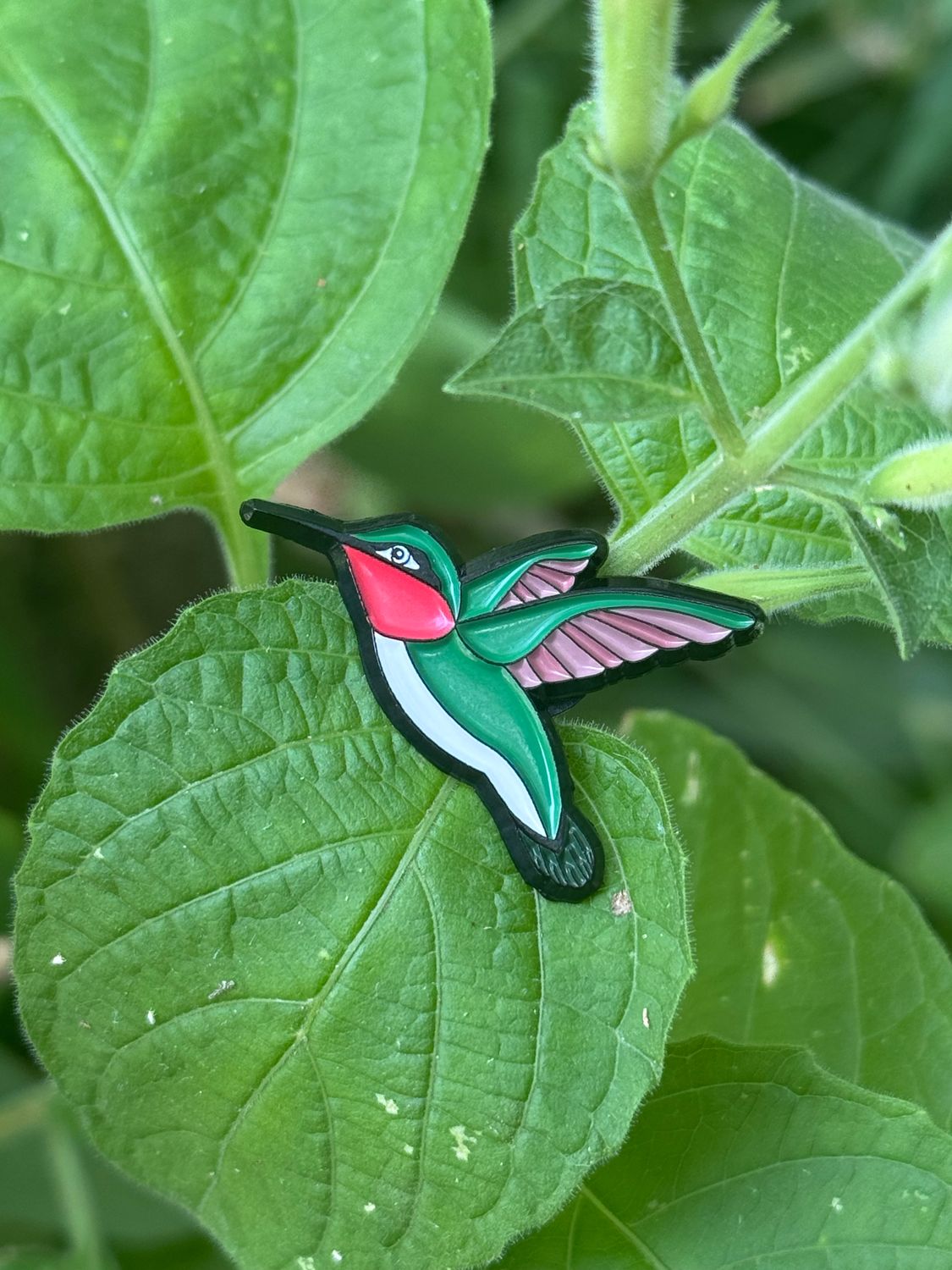 Hummingbird Enamel Pin