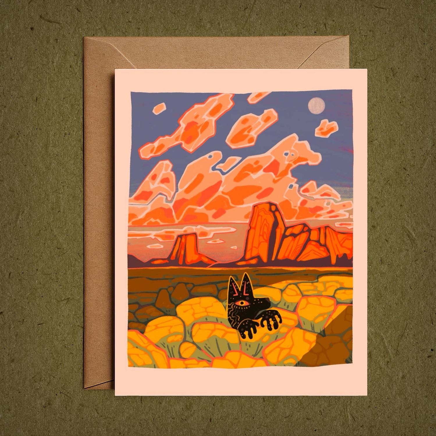 Rabbitbrush– Blank Greeting Card Nature Illustration
