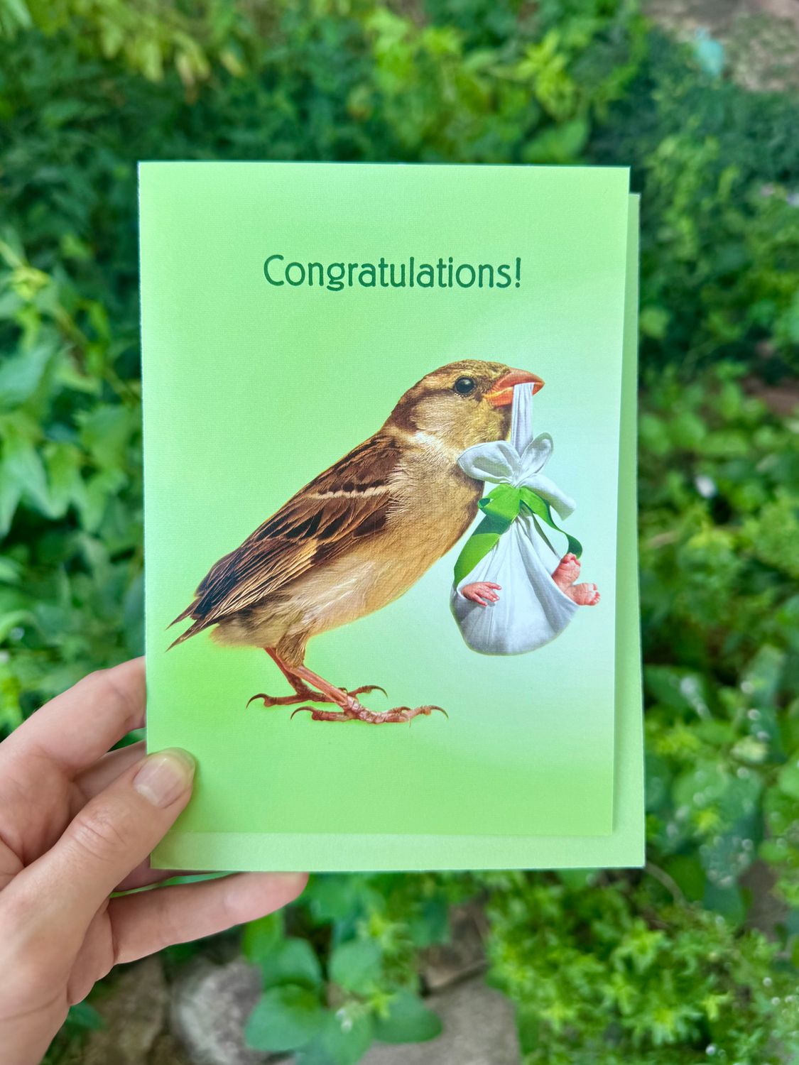 Tree Free Greeting Cards (Multiple Variants), Design: New Baby 1