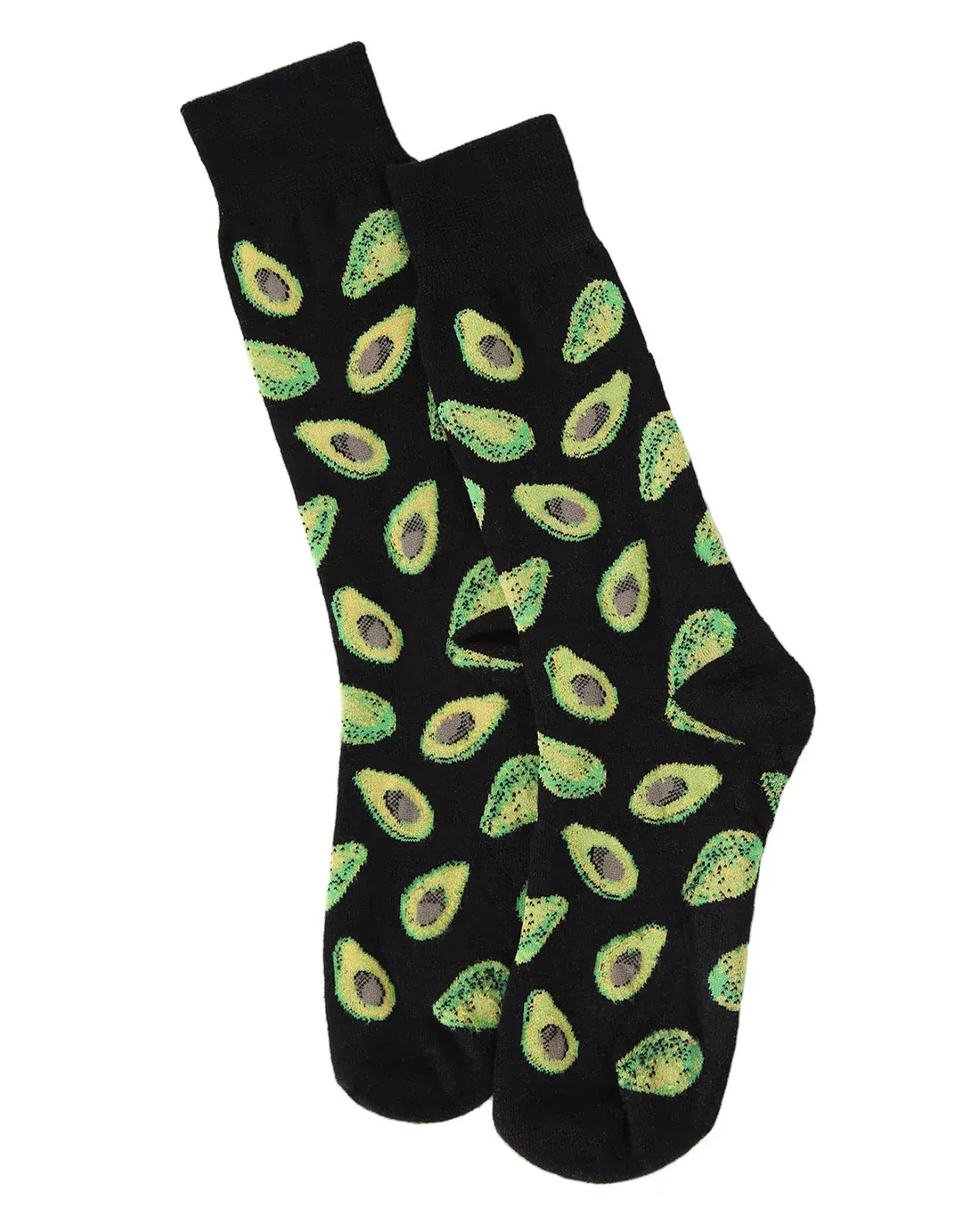 Men's Crew Socks (Multiple Variants), Design: Avocado