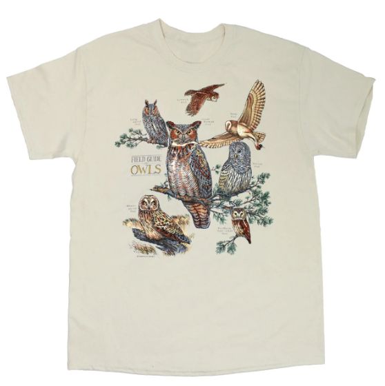 Field Guide to Owls Unisex Tee by Liberty Graphics