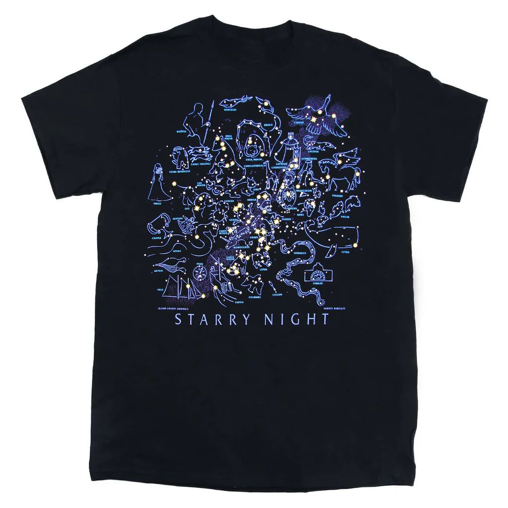 Starry Night Unisex Tee (Glow-in-the-dark!)