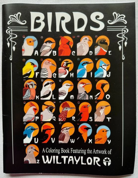 "Birds" - Alphabet Coloring Book by Wil Taylor