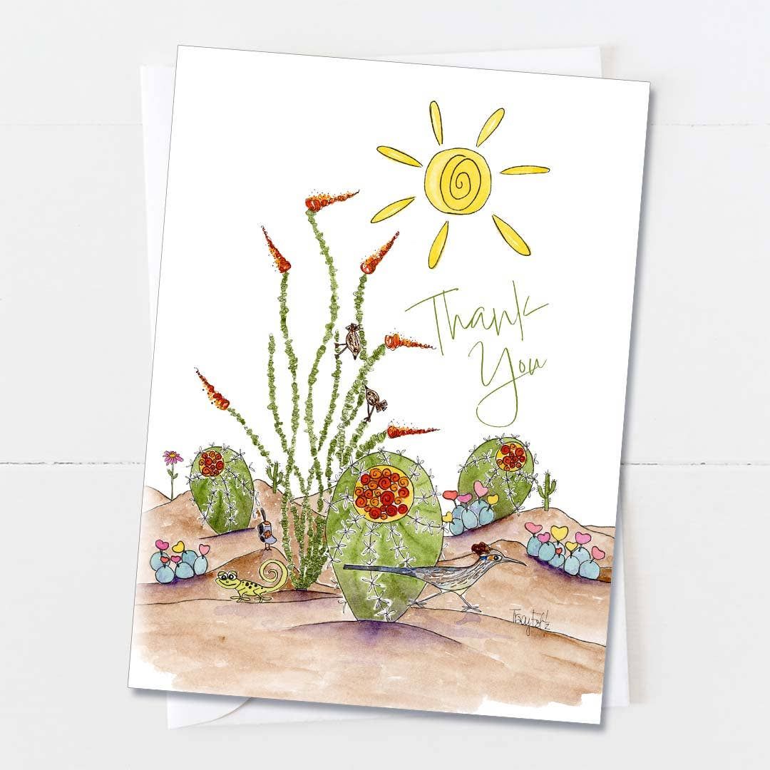 Southwest Desert Scene | Thank You Card