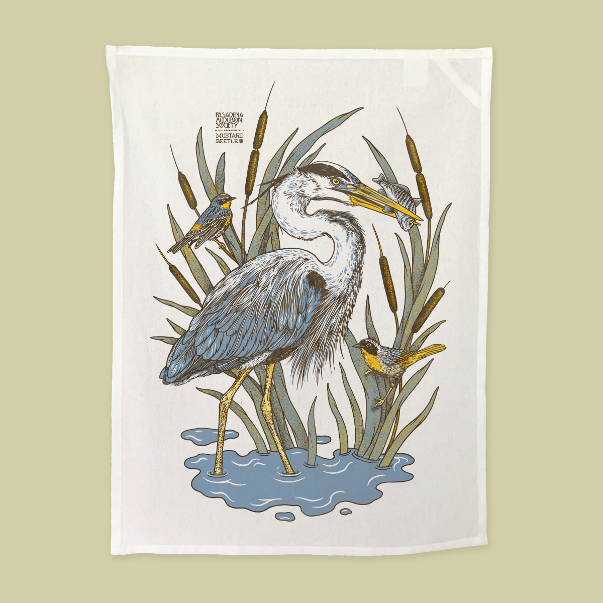 Tea Towel: LA River for Pasadena Audubon
