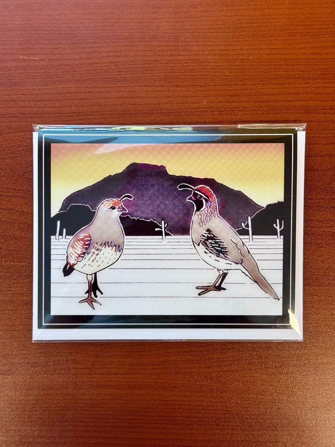 Vikki Jackson Blank Art Cards (5 Variants), Design: Gambel's Quail