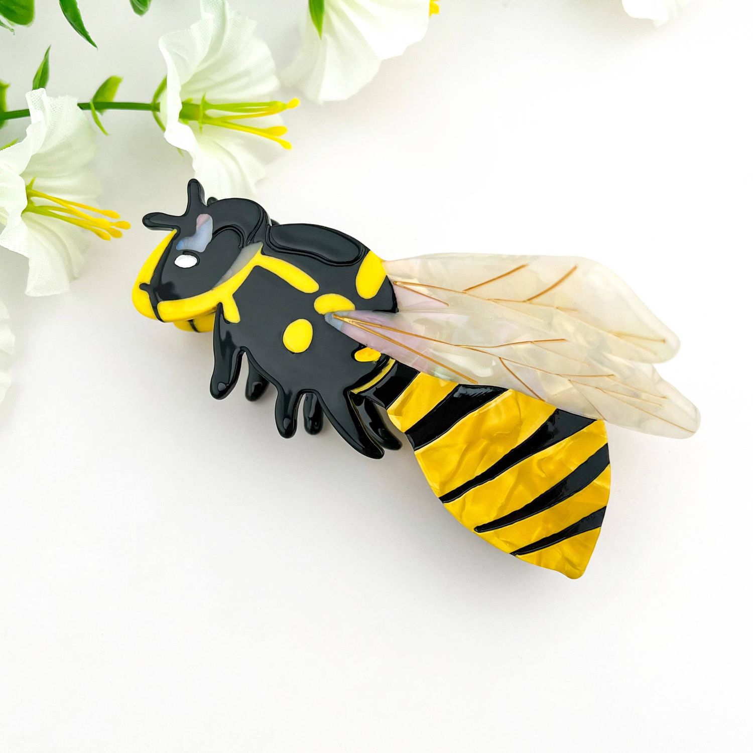 Queen Bee Elegance – Claw Clip, Color: Yellow