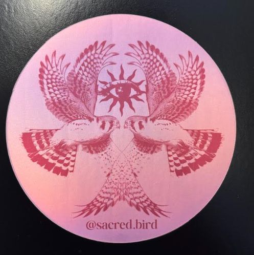 "Sacred Bird" Sticker by Oliva