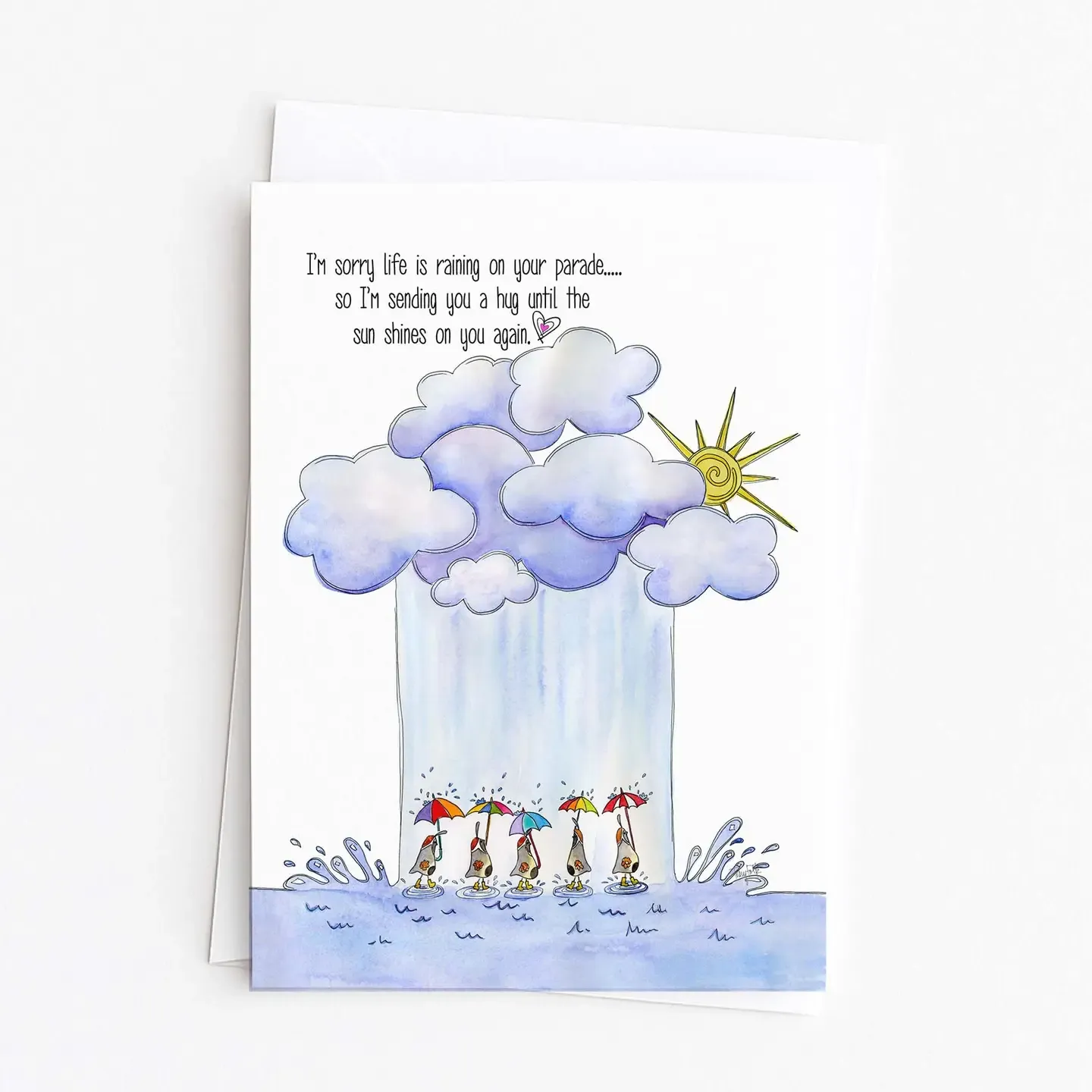 Southwest Quail Umbrellas | Encouragement Card