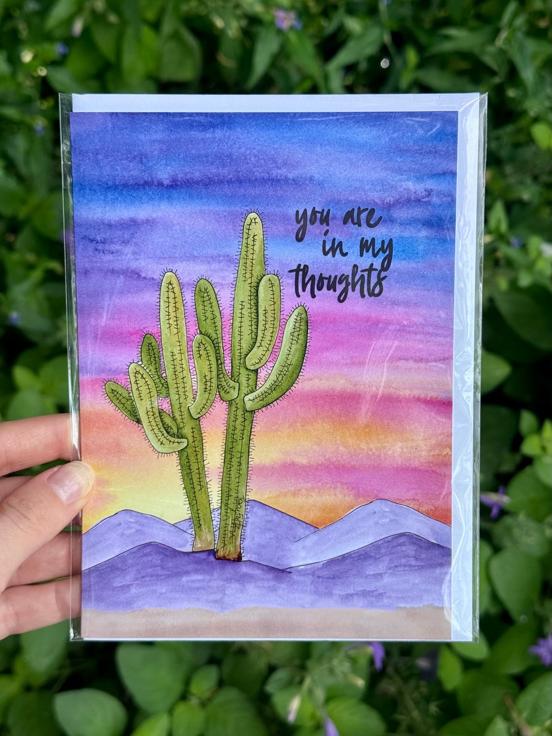 "In My Thoughts" Blank Card