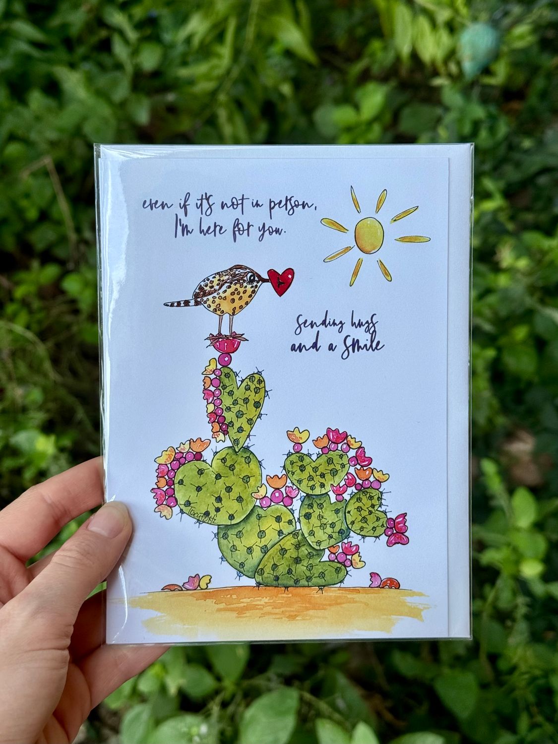 "Here for You" Blank Card
