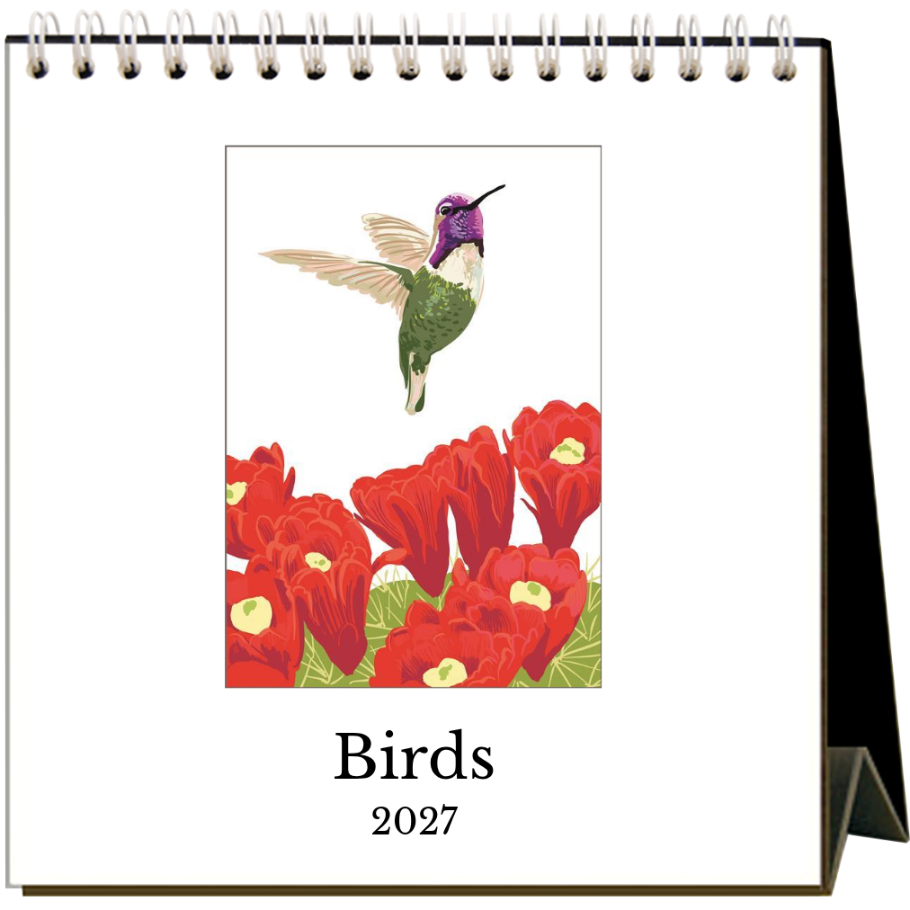 Birds 2027 Easel Desk Calendar