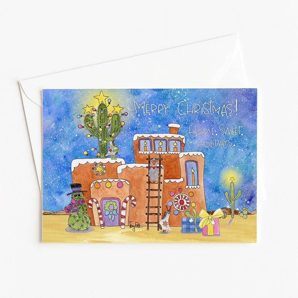 Gingerbread Desert Joy Christmas Card