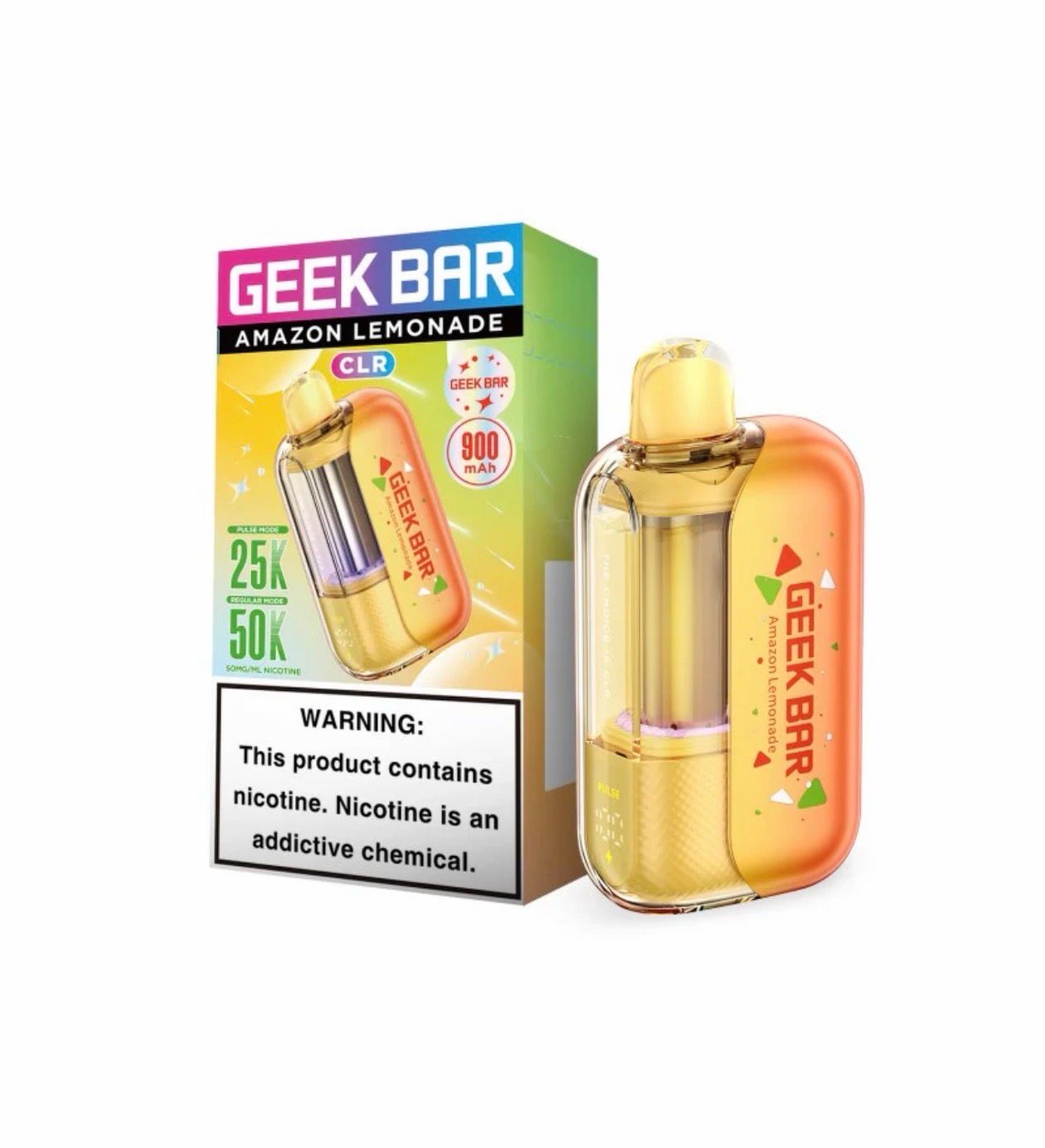 Geek Bar CLR 50K Disposable - Amazon Lemonade Geek Bar CLR 50K Disposable - Amazon Lemonade