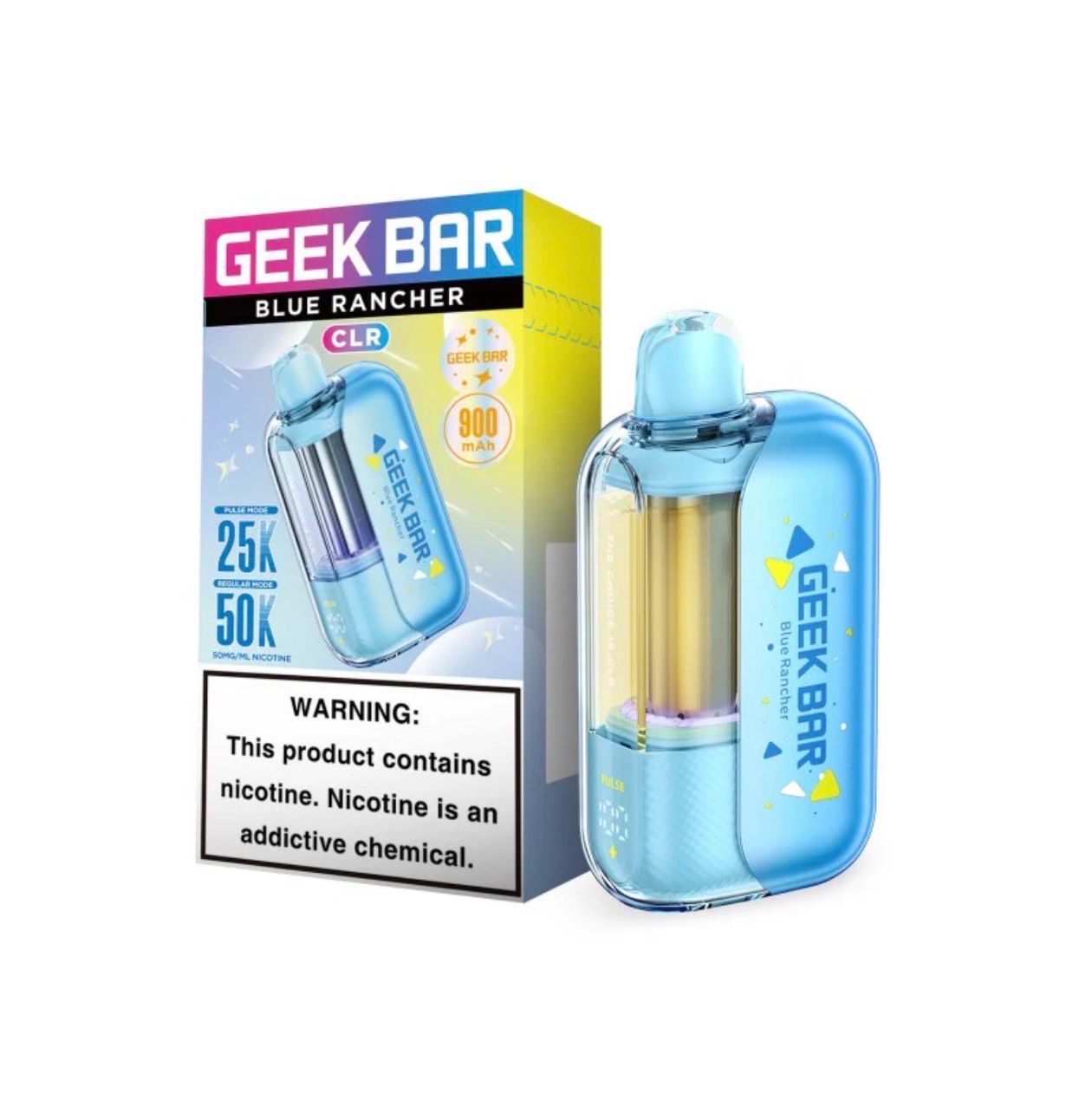 Geek Bar CLR 50K Disposable - Blue Rancher Geek Bar CLR 50K Disposable - Blue Rancher