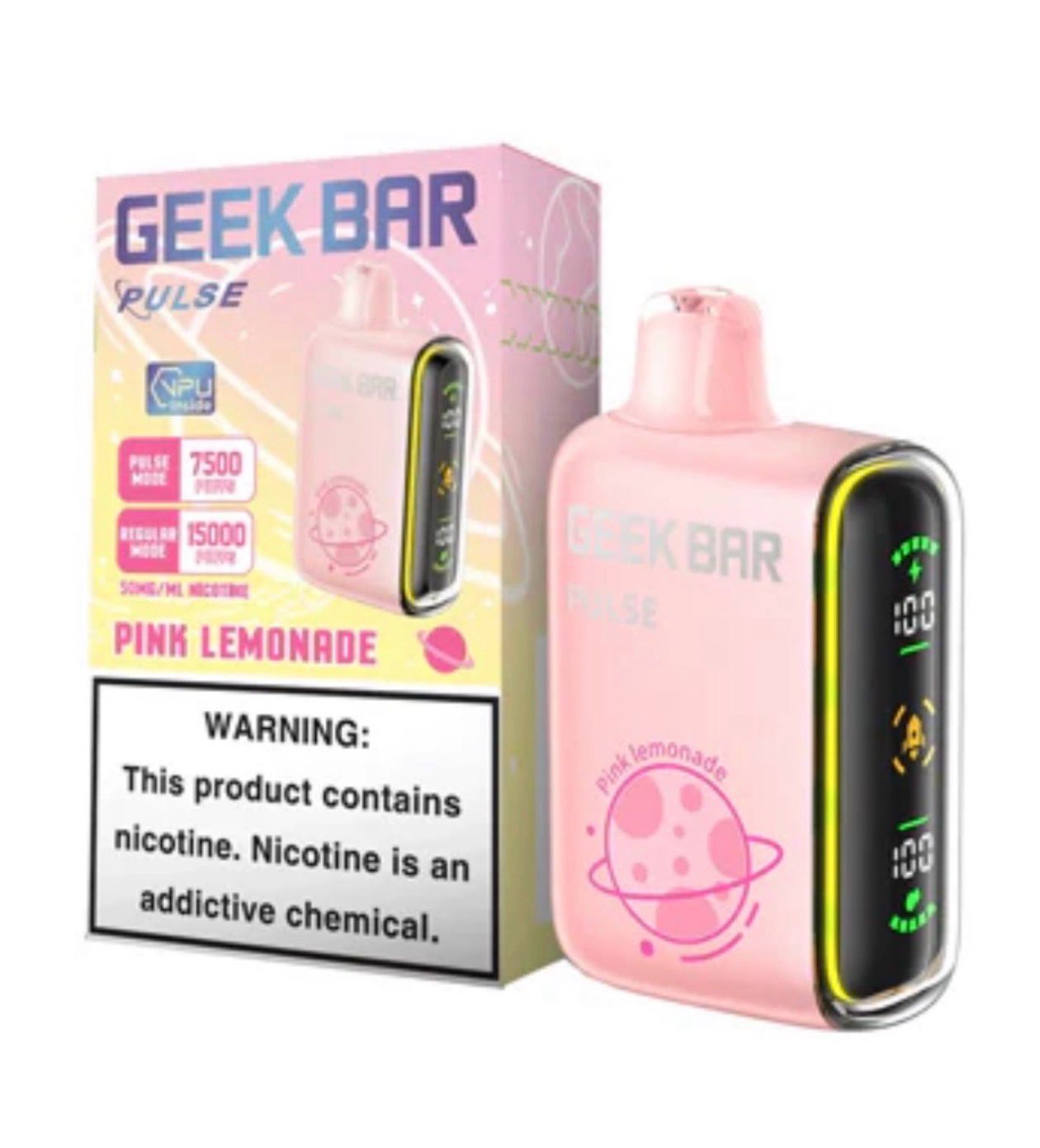 Geek Bar Pulse 15K Disposable - Pink Lemonade Geek Bar Pulse 15K Disposable - Pink Lemonade