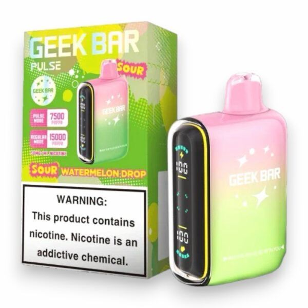 Geek Bar Pulse 15K Disposable - Sour Watermelon Drop Geek Bar Pulse 15K Disposable - Sour Watermelon Drop