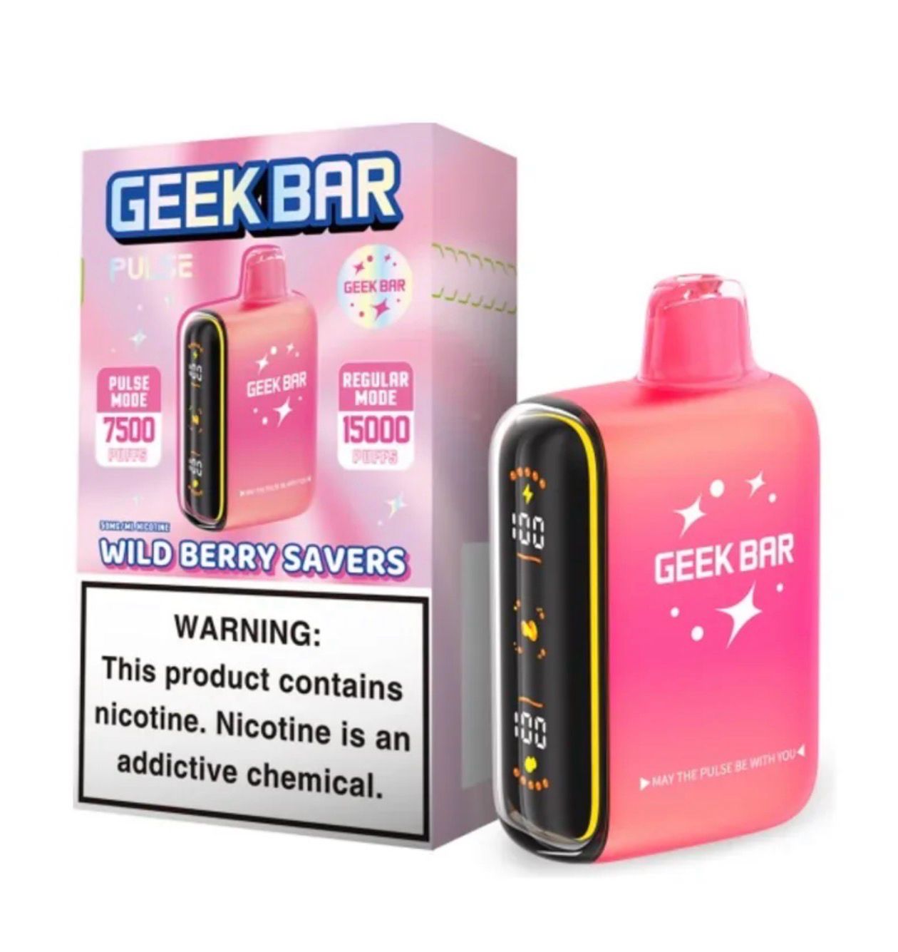 Geek Bar Pulse 15K Disposable - Wild Berry Savers Geek Bar Pulse 15K Disposable - Wild Berry Savers