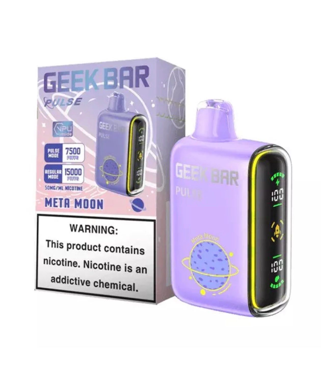 Geek Bar Pulse 15K Disposable - Meta Moon Geek Bar Pulse 15K Disposable - Meta Moon