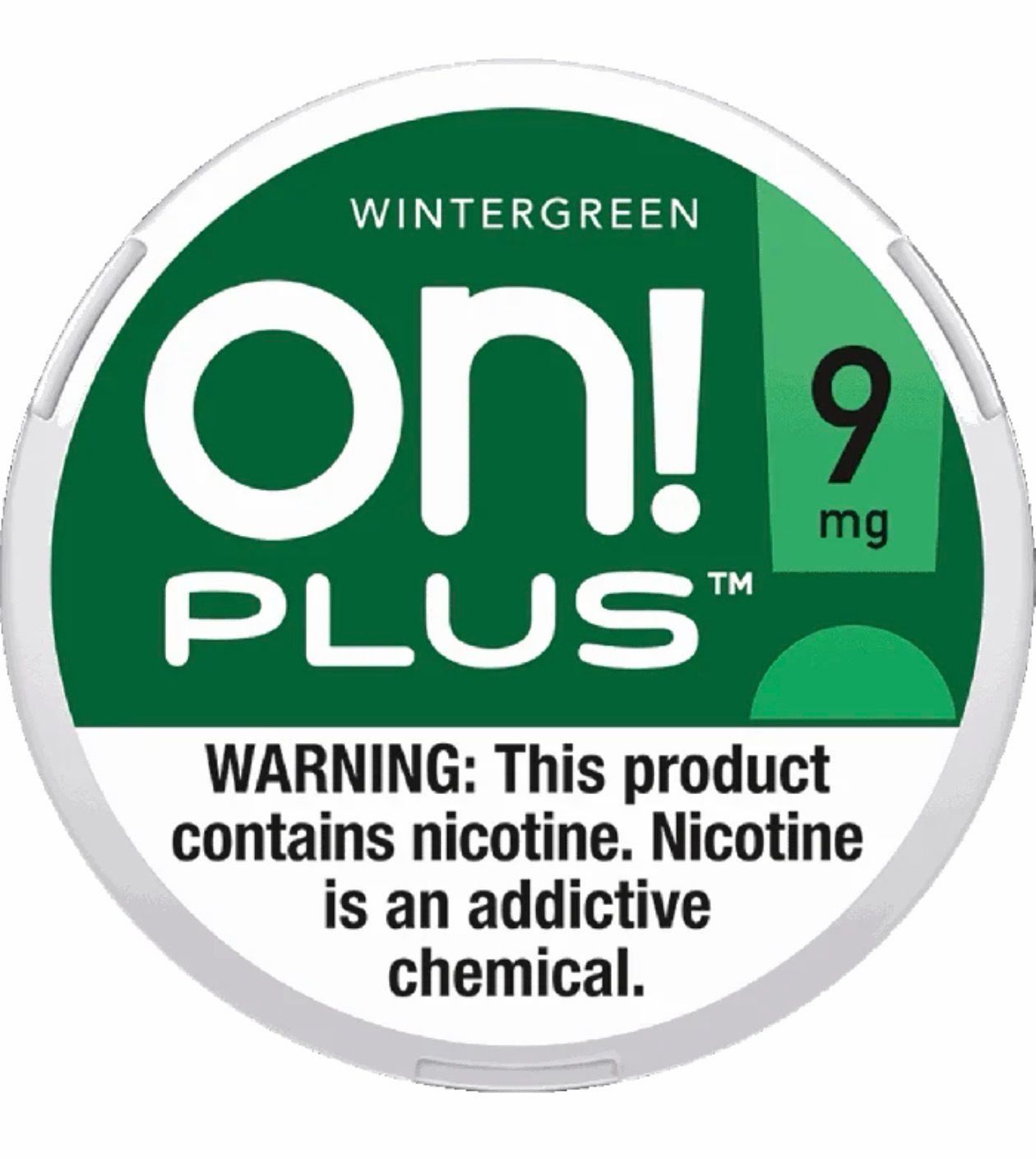 ON! PLUS WINTERGREEN 9MG ON! PLUS WINTERGREEN 9MG