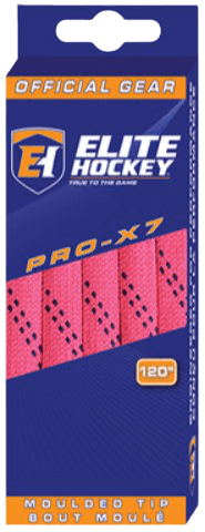 Elite, Pro X7 Wide Laces, Color: Neon Pink/Navy, Size: 84"