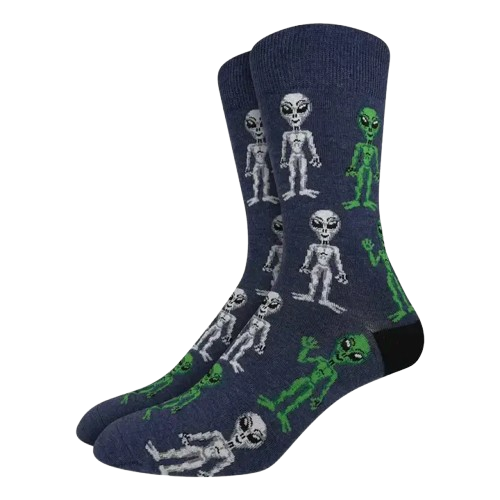 Good Luck Sock, Men's, Model: Aliens, Size: 7-12