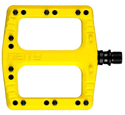 Deity, Deftrap, Platform Pedals, Body: Nylon, Spindle: Cr-Mo