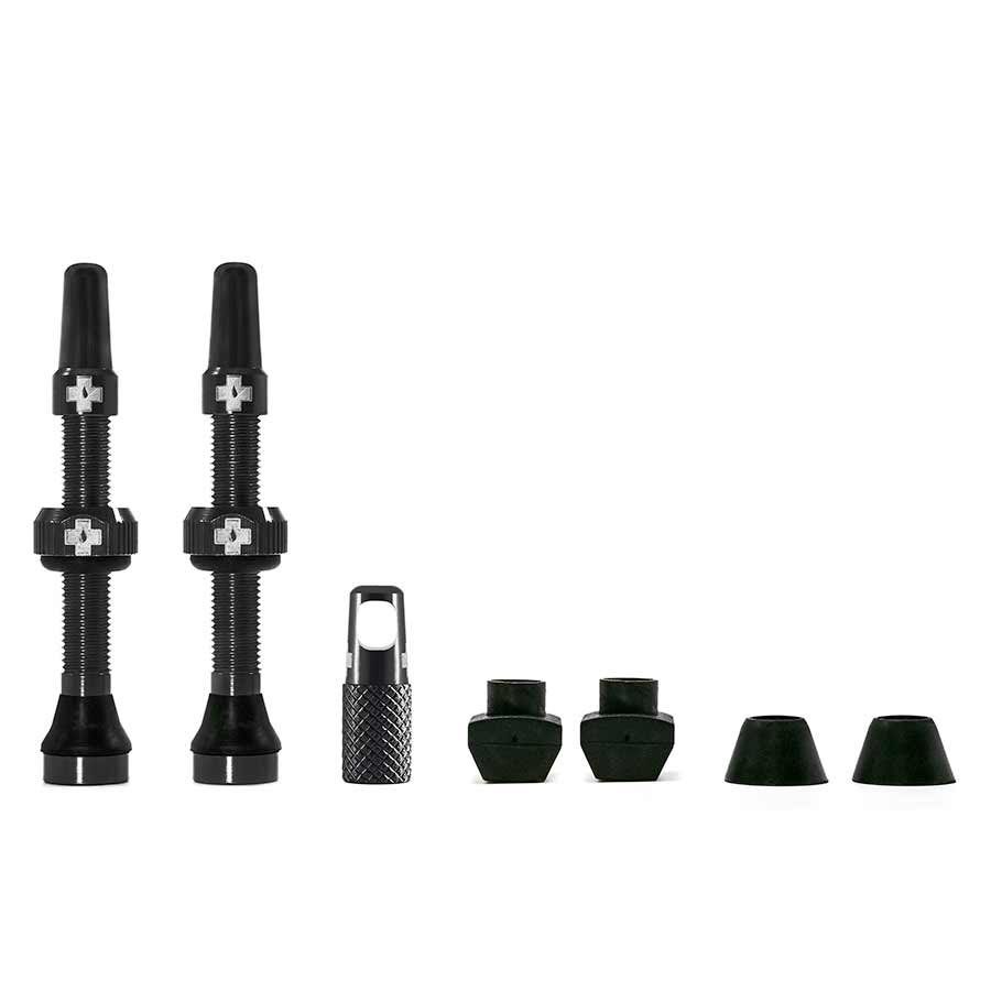 Muc-Off, V2, Tubeless Valve, Presta,, Color: Black, Size: 44mm