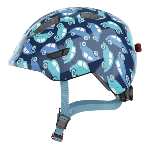 Abus Smiley 3.0 LED Helmet, Color: Blue Car, Size: S (45 - 50cm)