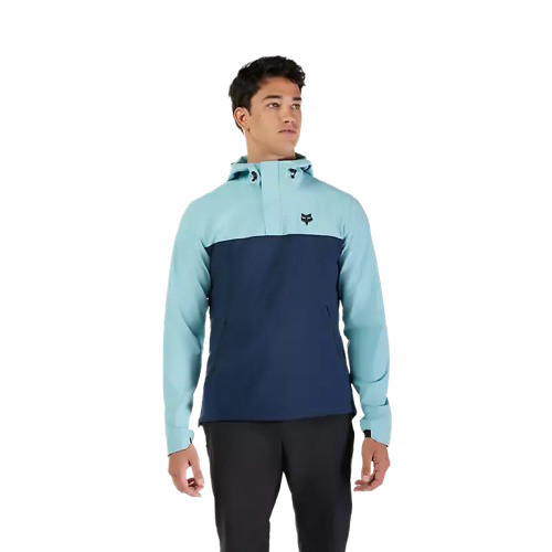 Fox, Ranger Wind Pullover, Color: Vintage Wash Blue, Size: S