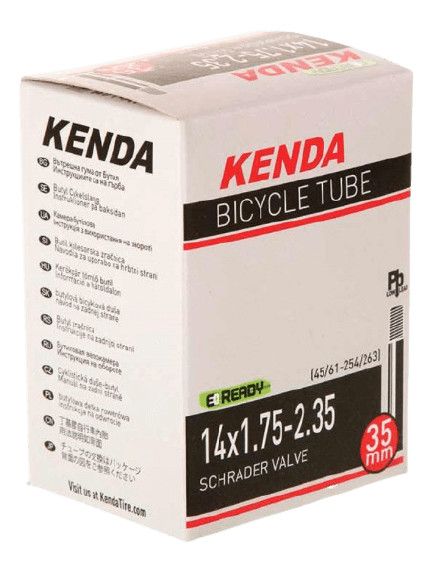 Kenda, Schrader, Tube, Schrader, Length: 35mm,, Size: 14" x 1.75-2.25