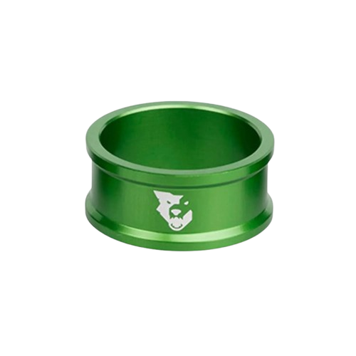 Wolf Tooth Components, Precision 15mm, Headset Spacer, 1-1/8'', Height: 15mm, 6061-T6 Aluminum, Color: Green