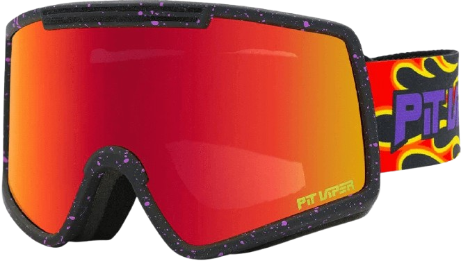 Pit Viper, The French Fry Goggle (Large), Frame/Lens Color: The Combustion/Red