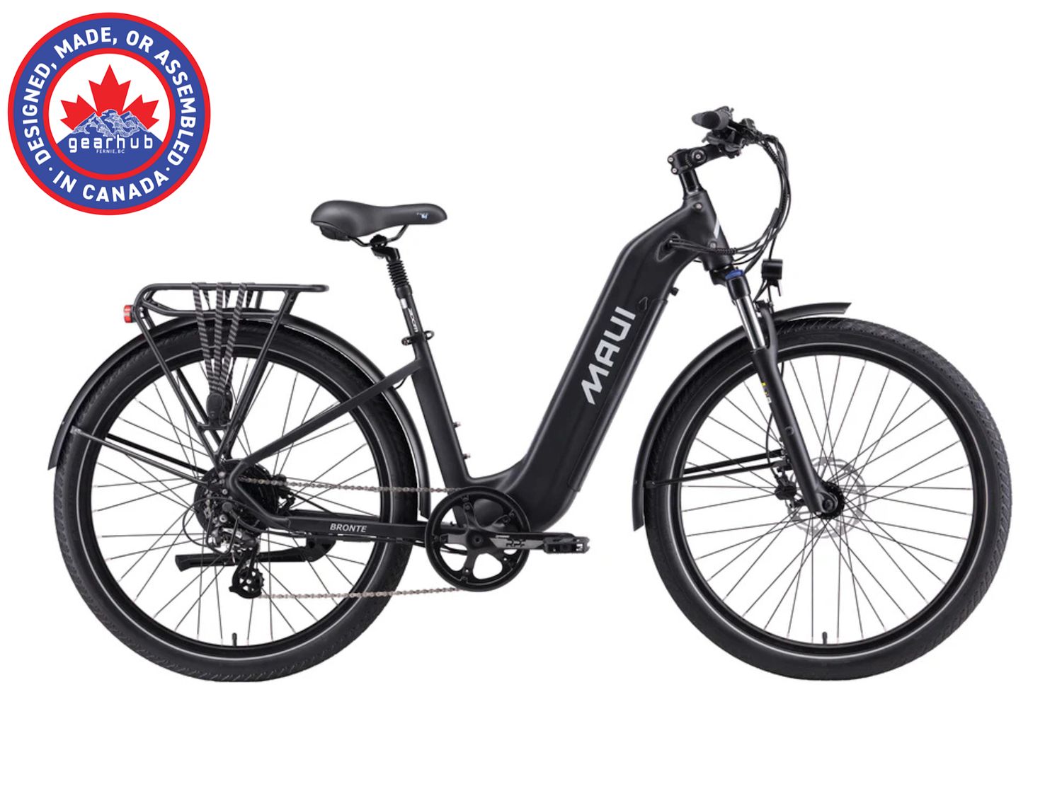 MAUI Bikes, Bronte Electric City Bike Step-Thru, Color: Black