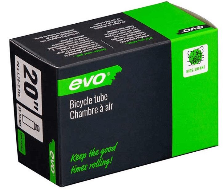 EVO, SV, Tube, Schrader, Length: 48mm,, Size: 20 x 1.75-2.125
