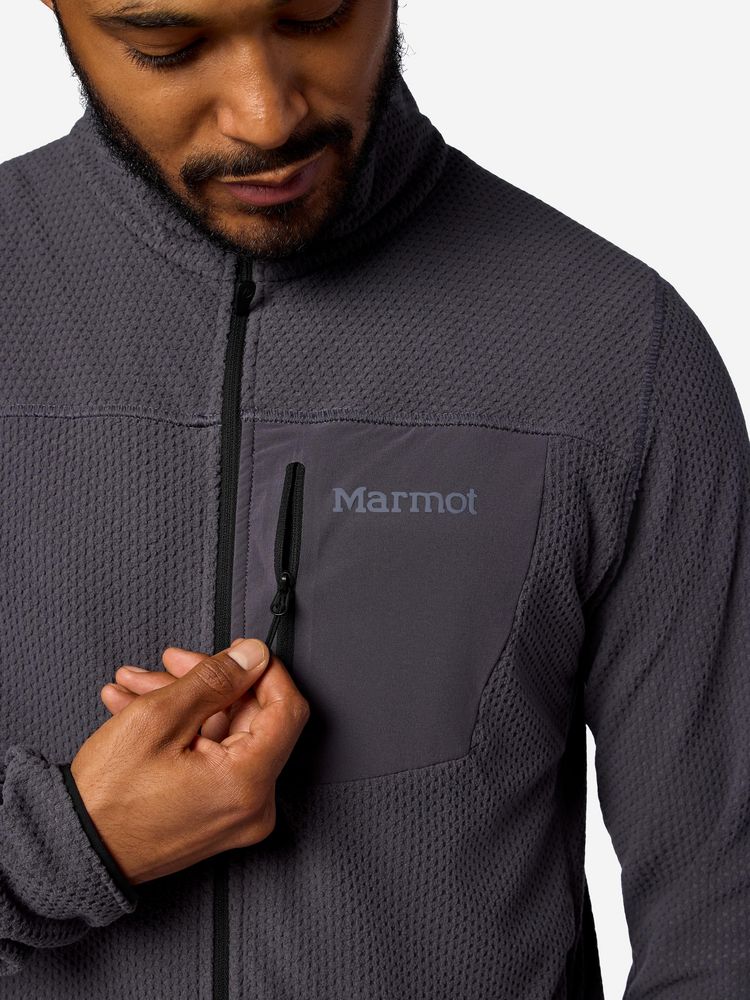 Marmot, AirFleece Jacket, Color: Blackened, Size: L