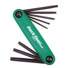 Park Tool, TWS-2, Folding Torx wrenches, T7, T9, T10, T15, T20, T25, T27, T30 and T40
