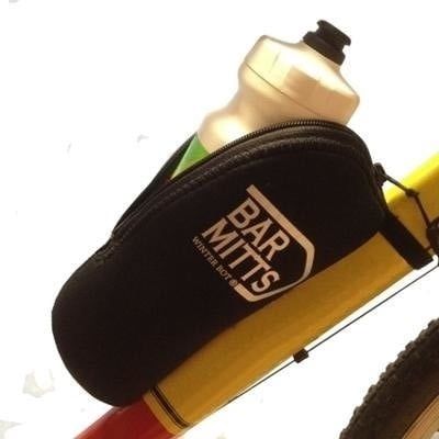 Bar Mitts, Neoprene Water Bottle Enclosure and Cage, Black