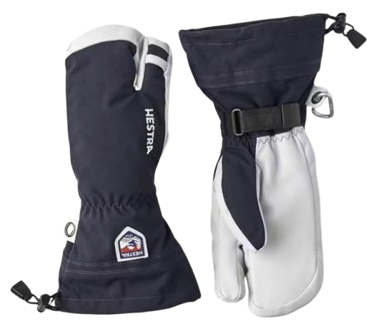 Hestra, Heli 3-Finger, Color: Navy, Size: 8