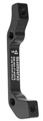 Shimano, SM-MA-F180P/S, Disc brake adapter for Post Mount caliper, Front, ISO fork, 180mm rotor