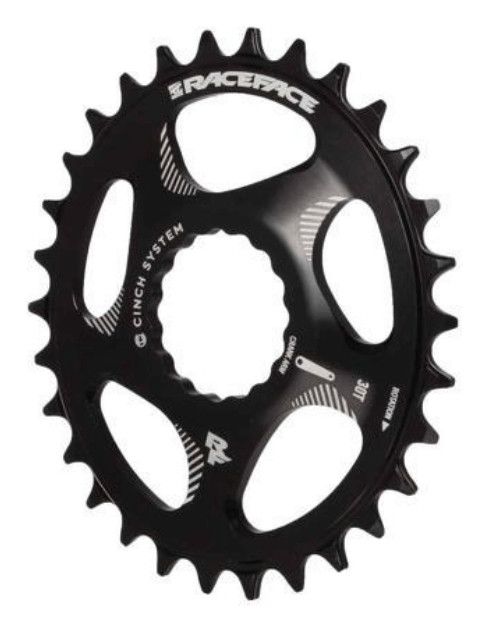 Raceface, Chainring, Cinch Direct Mount Oval 30T 10-12s Black