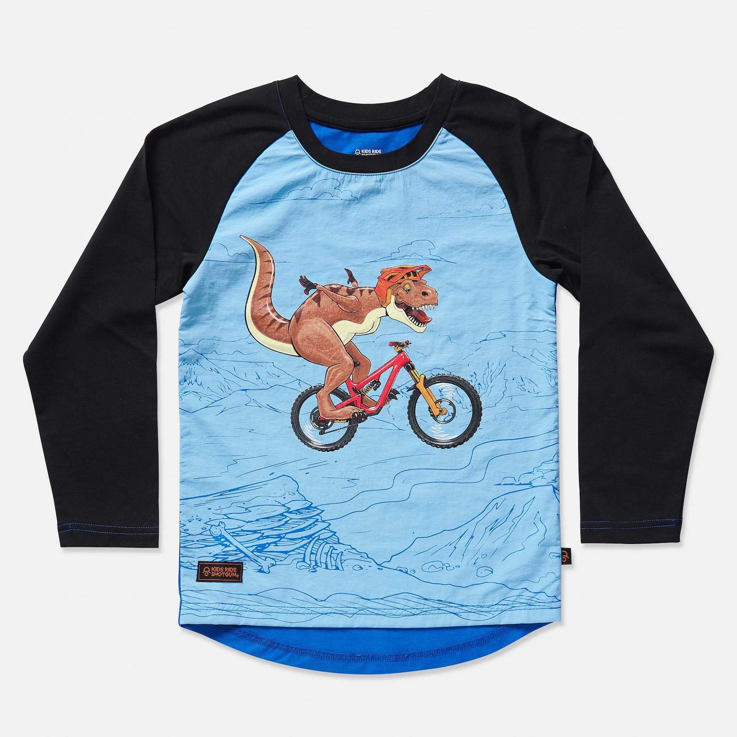 Kids Ride Shotgun, Windproof MTB Kids, Youth Jersey