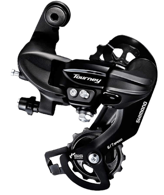 Shimano, Tourney RD-TY300, Rear derailleur, 6/7sp., SGS, Black, Direct attachment