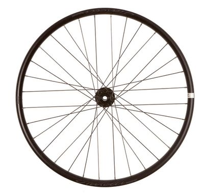 Wheel Shop, 27.5" Alloy Double Wall Fratelli FX40 Plus, 15 or 20x 100mm, 6 Bolt, 40mm ID, 32H, Black Front Wheel