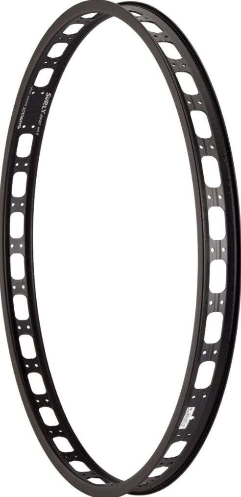 Surly Rabbit Hole, 26'' 50mm, 32H, With Cutouts, Black Rim