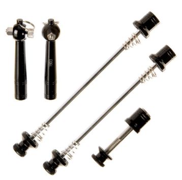 EVO, Anti-theft quick release skewer Set, 3 pieces, Black