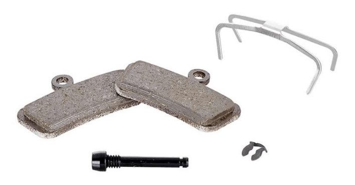 SRAM, Guide/Trail, Disc Brake Pads, Shape: SRAM Guide/G2, Organic Powerful, Steel, Medium, Pair